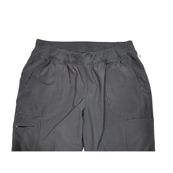 Cherokee Infinite Womens Pants Pewter 6 Pocket Mid Rise Tapered Petite XL - Picture 9 of 9